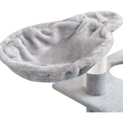 Sale FinePRICE Kissan raapimispuu, sisal-pylväillä, 1 pesällä, 150cm, harmaa