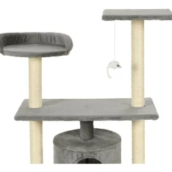 Online FinePRICE Kissan raapimispuu, sisal-pylväillä, 95cm, harmaa