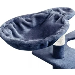 Sale FinePRICE Kissan raapimispuu, sisal-pylväillä, 1 pesällä, 150cm, tummansininen