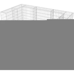 Discount FinePRICE Kivikoriaita kahdelle roska-astialle 180x100x120 cm