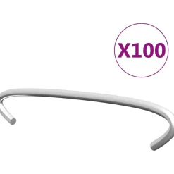 Hot FinePRICE Kivikorien koukut 100kpl galvanoitu teräs 10cm