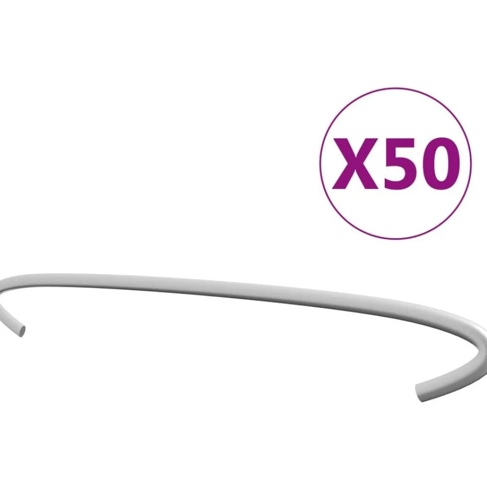 Best FinePRICE Kivikorien koukut 50kpl galvanoitu teräs 30cm