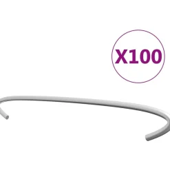 Best FinePRICE Kivikorien koukut 100kpl galvanoitu teräs 40cm