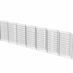 Sale FinePRICE Kivikoriseinä galvanoitu teräs 450x30x100cm