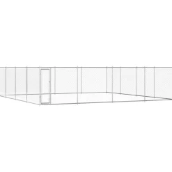 New FinePRICE Koiratarha, galvanoitu teräs, 760x760x195cm