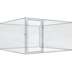 Hot FinePRICE Koiratarha, galvanoitu teräs, 2x2x1 m