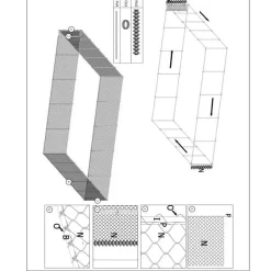 Outlet FinePRICE Koiratarha, galvanoitu teräs, 950x570x185cm