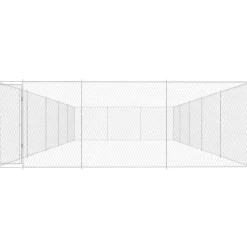 Outlet FinePRICE Koiratarha, galvanoitu teräs, 950x570x185cm