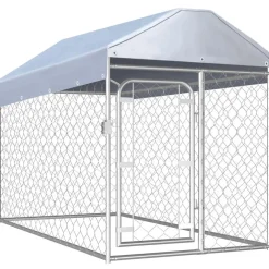 Outlet FinePRICE Koiratarha katoksella, 200x100x125cm