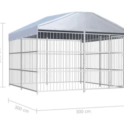 Clearance FinePRICE Koiratarha katoksella, 300x300x200cm