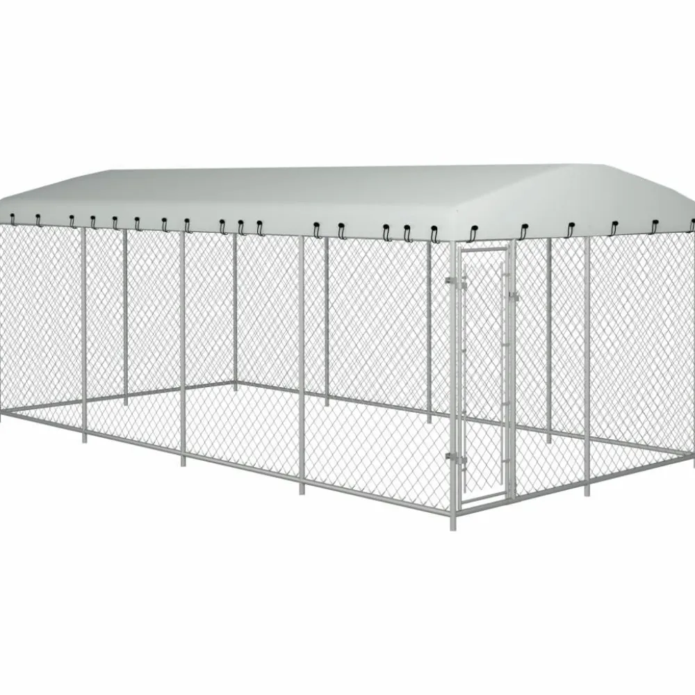 Hot FinePRICE Koiratarha katoksella, 8x4x2m