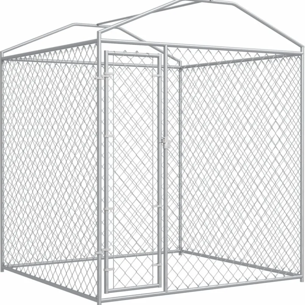 Discount FinePRICE Koiratarha suojakatoksella, 2x2x2,1m