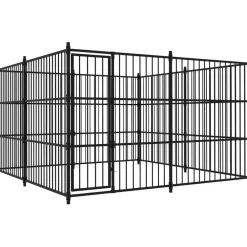 Online FinePRICE Koiratarha, 300x300x185cm, musta