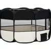 Sale FinePRICE Koirien taitettava pentuaitaus kantolaukulla 145x145x61cm