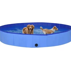 Hot FinePRICE Kokoontaitettava koiran uima-allas sininen 300x40 cm PVC