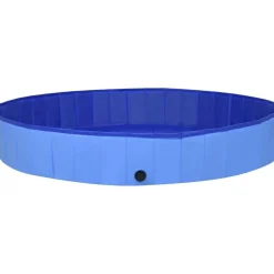 Hot FinePRICE Kokoontaitettava koiran uima-allas sininen 300x40 cm PVC