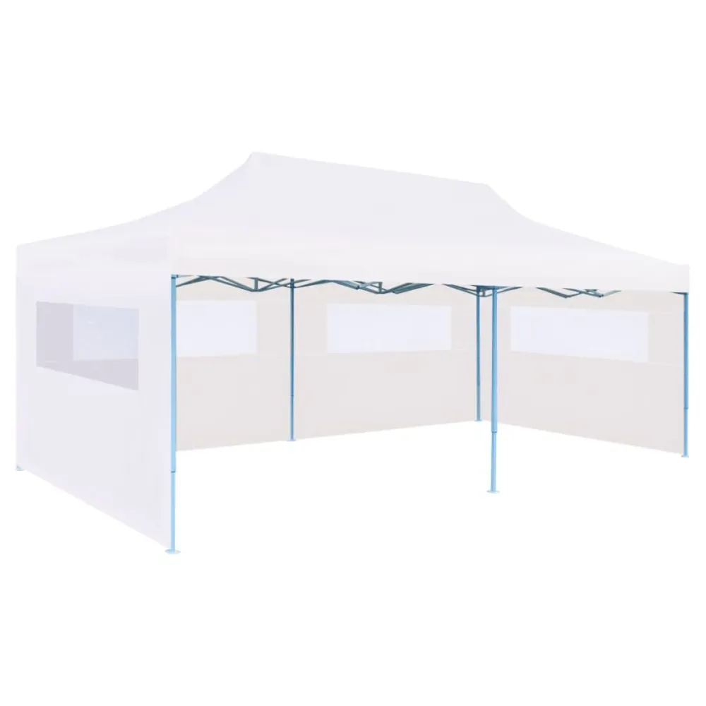 Hot FinePRICE Kokoontaitettava pop-up juhlateltta 3x6 m valkoinen