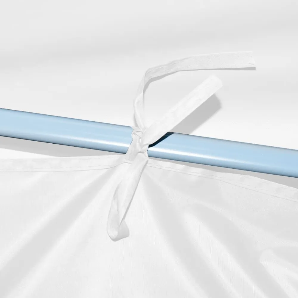 New FinePRICE Kokoontaitettava pop-up juhlateltta 5 sivuseinää 3x9m valkoinen