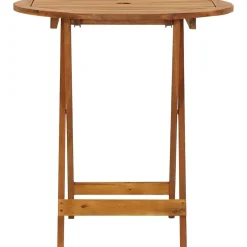 Best FinePRICE Kokoontaitettava puutarhapöytä 70 cm täysi akaasiapuu