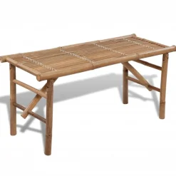 Hot FinePRICE Kokoontaitettava puutarhapenkki 118 cm bambu