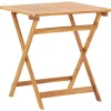 Online FinePRICE Kokoontaitettava puutarhapöytä 70x70x75 cm akaasiapuu