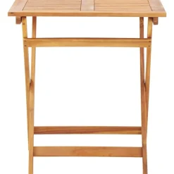 Online FinePRICE Kokoontaitettava puutarhapöytä 70x70x75 cm akaasiapuu