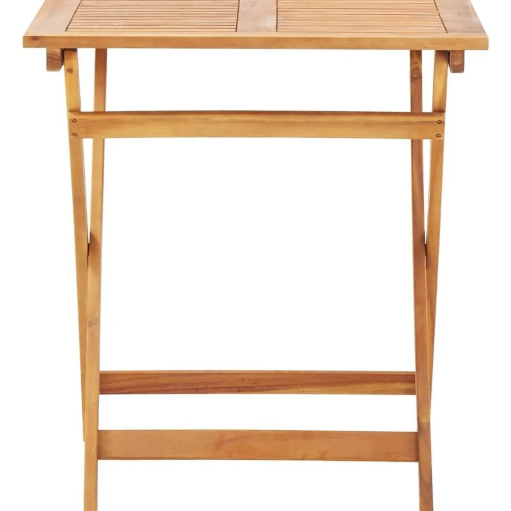 Online FinePRICE Kokoontaitettava puutarhapöytä 70x70x75 cm akaasiapuu