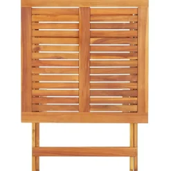 Online FinePRICE Kokoontaitettava puutarhapöytä 70x70x75 cm akaasiapuu