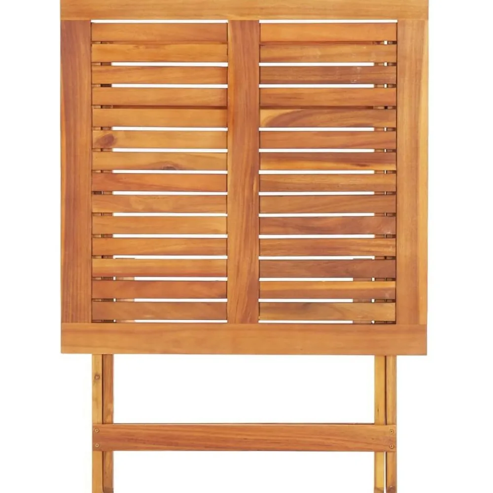 Online FinePRICE Kokoontaitettava puutarhapöytä 70x70x75 cm akaasiapuu
