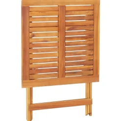 Online FinePRICE Kokoontaitettava puutarhapöytä 70x70x75 cm akaasiapuu