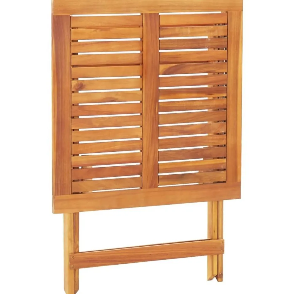 Online FinePRICE Kokoontaitettava puutarhapöytä 70x70x75 cm akaasiapuu