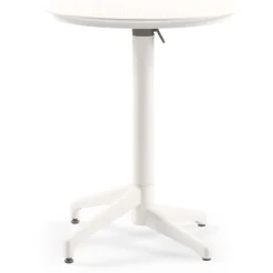 Best Linento Garden Kokoontaitettava pöytä Moon V2F, Ø60cm, valkoinen