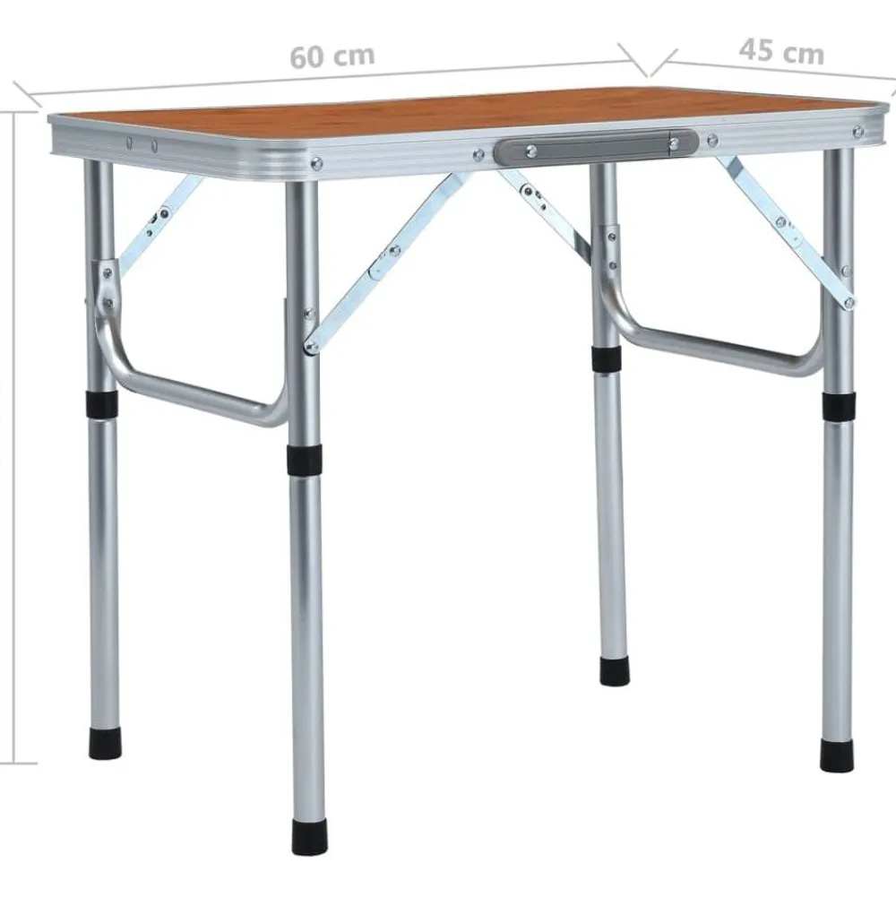 Online FinePRICE Kokoontaitettava retkipöytä alumiini 60x45 cm eri värejä