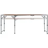 Best FinePRICE Kokoontaitettava retkipöytä alumiini 180x60 cm