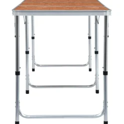 Best FinePRICE Kokoontaitettava retkipöytä alumiini 180x60 cm