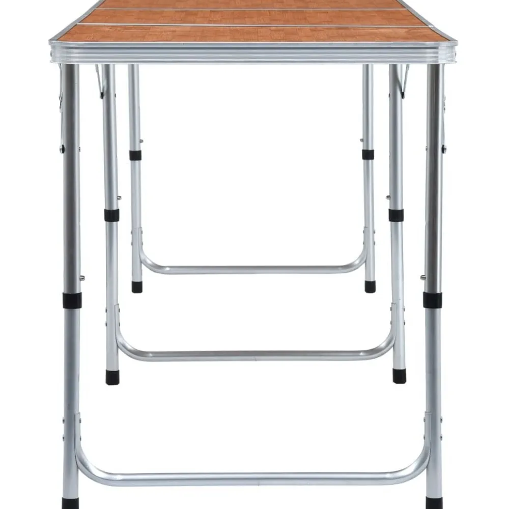 Best FinePRICE Kokoontaitettava retkipöytä alumiini 180x60 cm