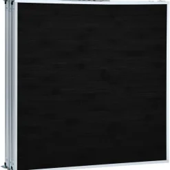 FinePRICE Kokoontaitettava retkipöytä harmaa alumiini 180x60 cm