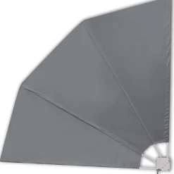 Hot FinePRICE Kokoontaittuva parvekkeen sivumarkiisi harmaa 210x210 cm