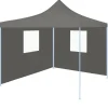 Sale FinePRICE Kokoontaittuva pop-up juhlateltta 2 seinällä 3x3m antrasiitti