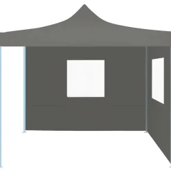Sale FinePRICE Kokoontaittuva pop-up juhlateltta 2 seinällä 3x3m antrasiitti