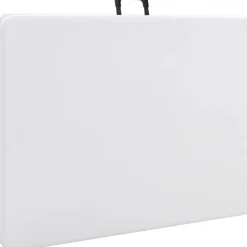 Online FinePRICE Kokoontaittuva puutarhapöytä valkoinen 180x72x72 cm polyeteeni