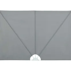 Hot FinePRICE Kokoontaittuva terassin sivumarkiisi harmaa 400x200 cm