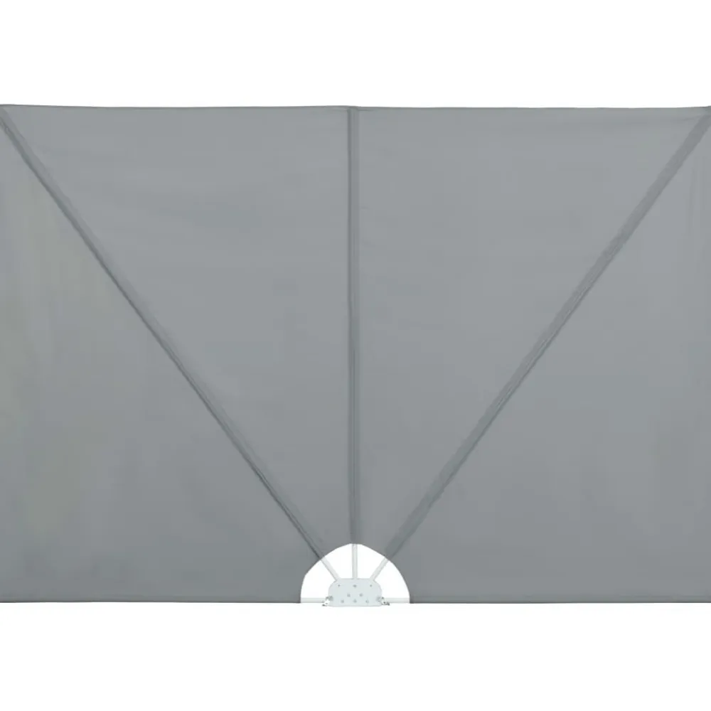 Hot FinePRICE Kokoontaittuva terassin sivumarkiisi harmaa 400x200 cm