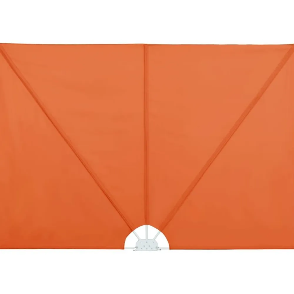 Best FinePRICE Kokoontaittuva terassin sivumarkiisi terrakotta 400x200 cm