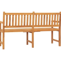 Sale FinePRICE Kolmenistuttava puutarhapenkki pöydällä 150 cm, tiikkipuu