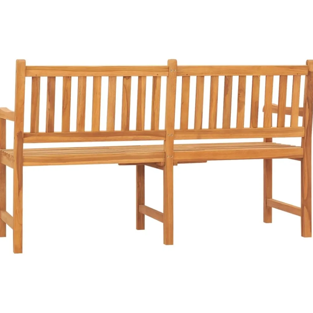 Sale FinePRICE Kolmenistuttava puutarhapenkki pöydällä 150 cm, tiikkipuu