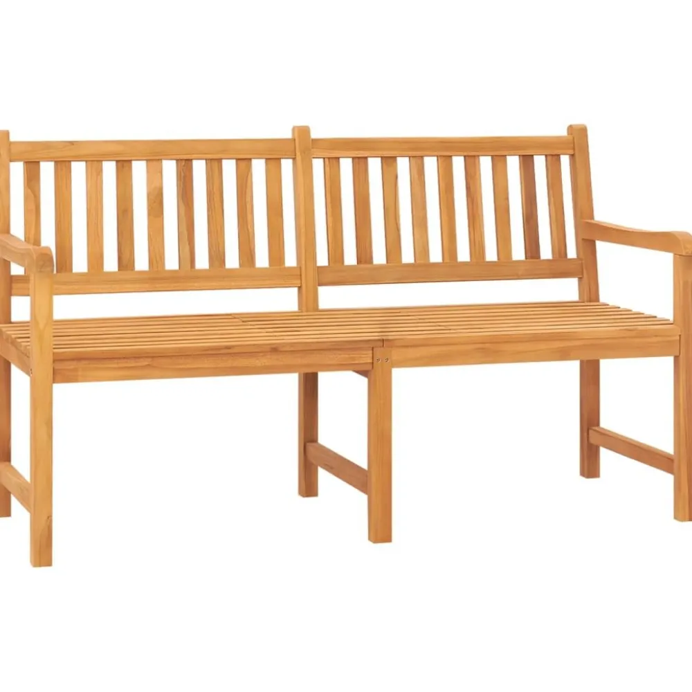 Sale FinePRICE Kolmenistuttava puutarhapenkki pöydällä 150 cm, tiikkipuu