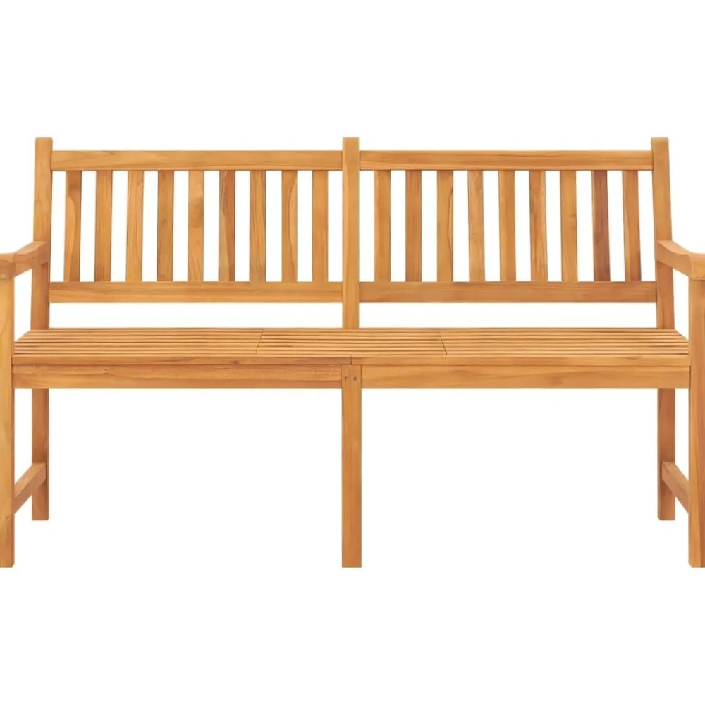 Sale FinePRICE Kolmenistuttava puutarhapenkki pöydällä 150 cm, tiikkipuu