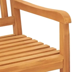 Sale FinePRICE Kolmenistuttava puutarhapenkki pöydällä 150 cm, tiikkipuu