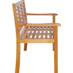 FinePRICE Kolmen istuttava puutarhapenkki 150cm eukalyptuspuu